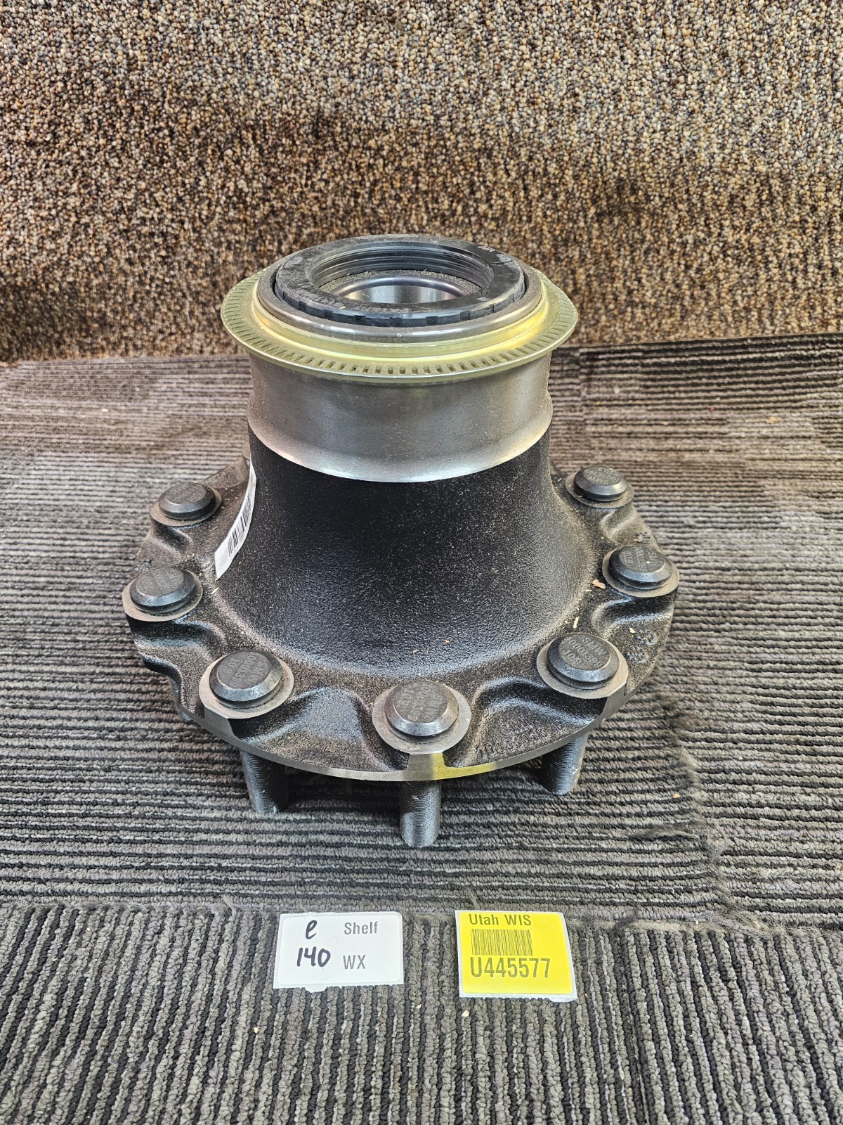 ConMet 10033018 10-Lug Front Steer Wheel Axle Hub w/ 3.46″ Studs, Cast Iron