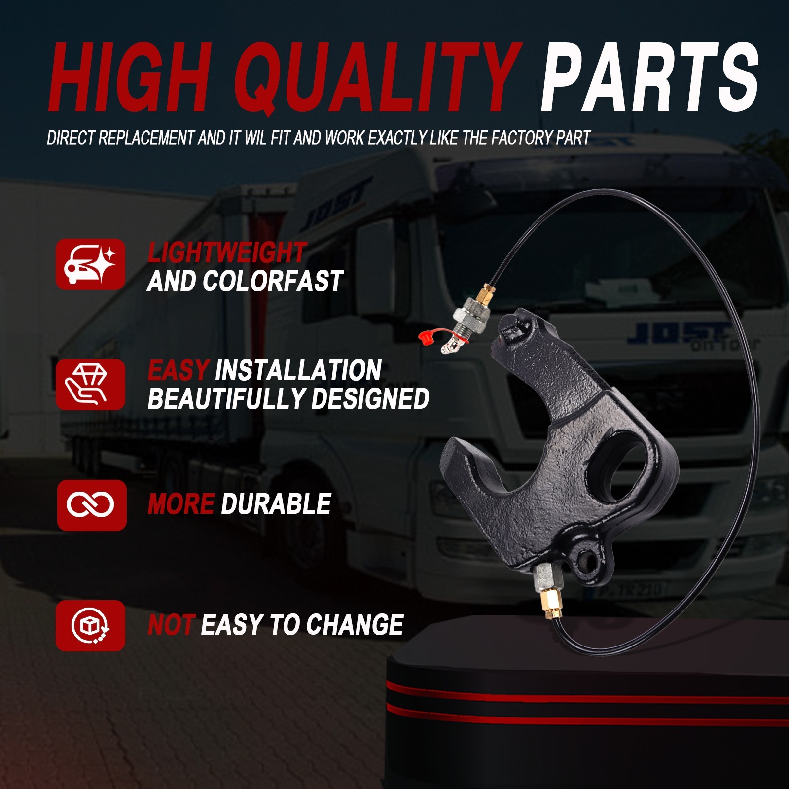 Left Hand Cushion and Lock Jaw Kit Minor Rebuild Kit Fit For Jost 5TH WHEEL