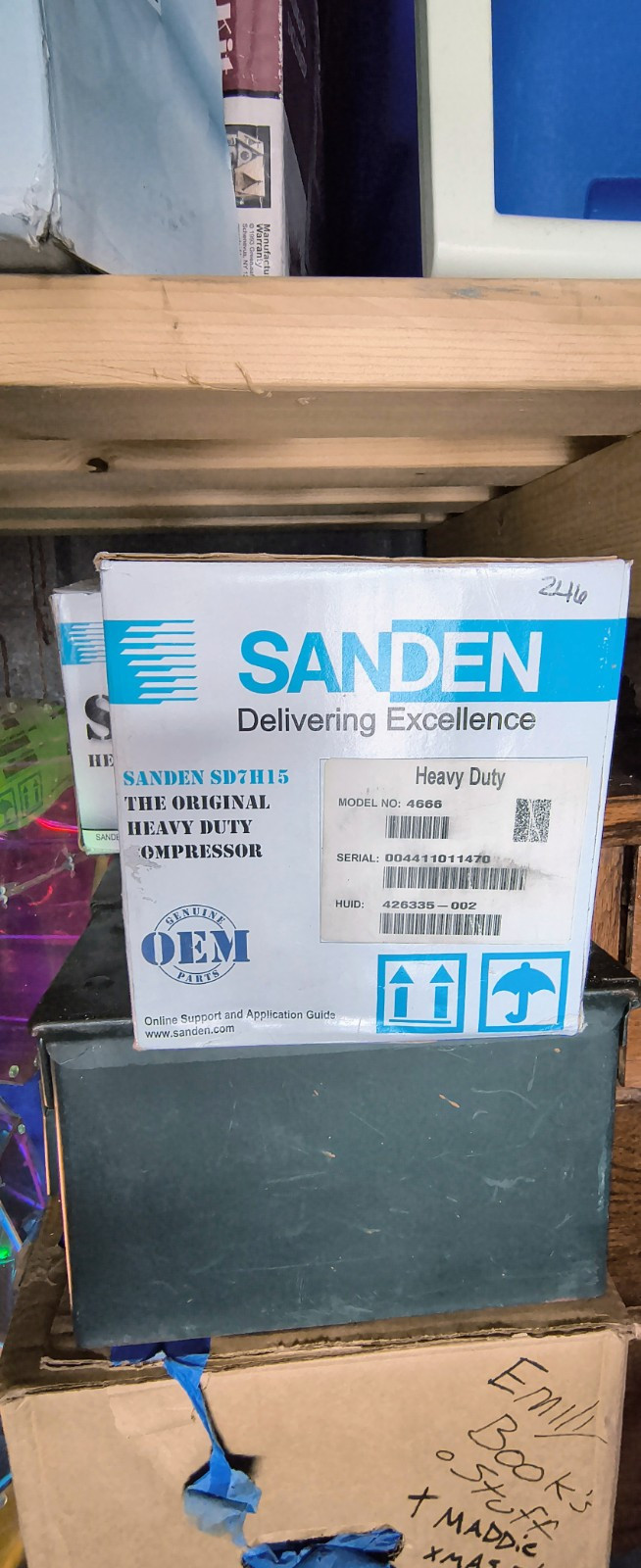 Sanden, 4666 Compressor – NEW OEM