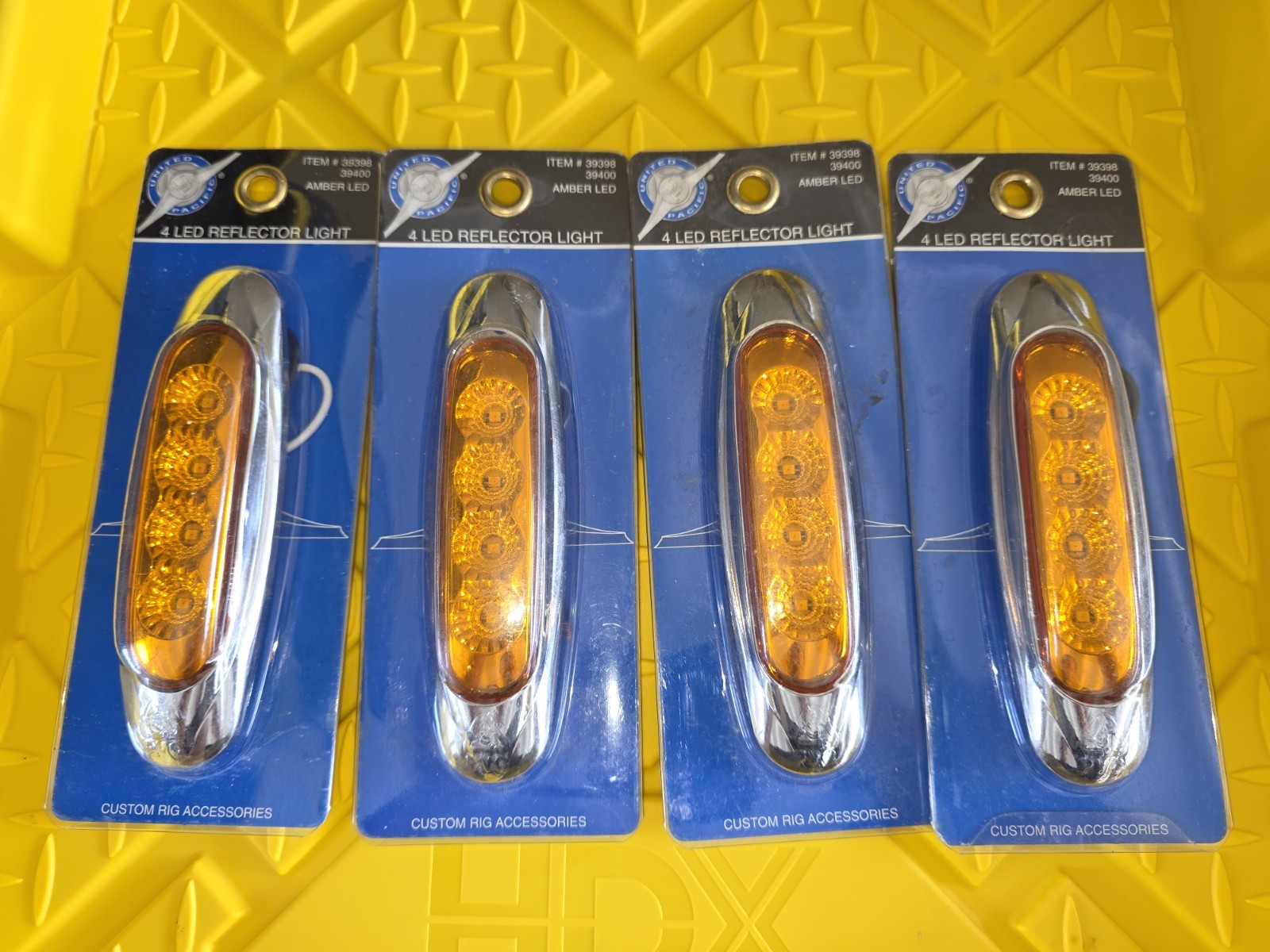 4 United Pacific 39398 – Clearance/Marker Light – Amber Led/Amber Lens