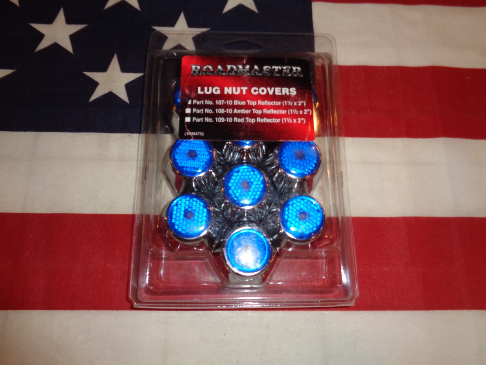 WOW 30%OFF ROADMASTERS LUG NUT COVERS BLUE # 107-10.