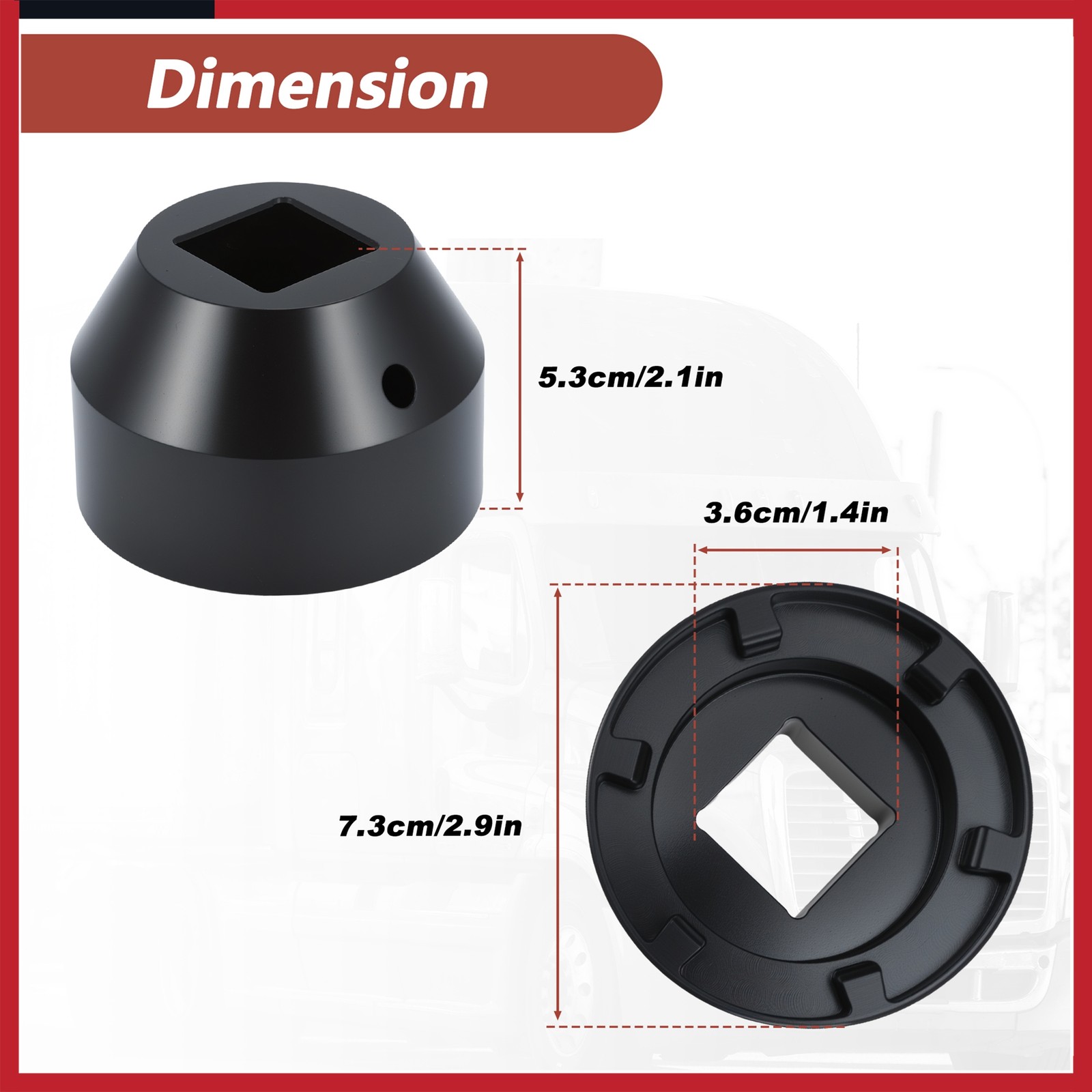 W742589020700 6 PT Pinion Nut Socket Fit for Mercedes for Freightliner Trucks
