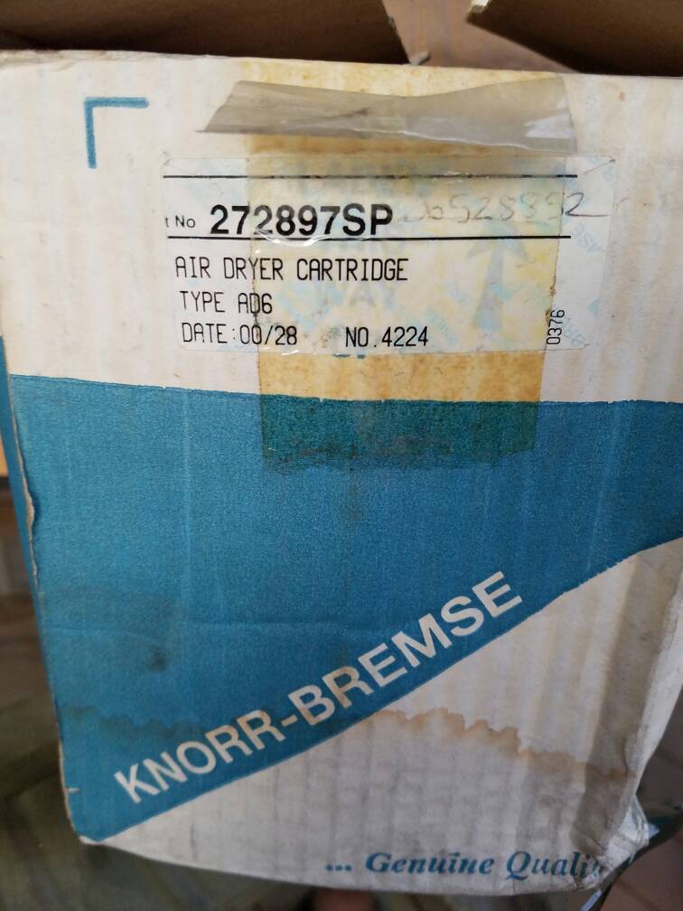 Knorr Bendix Air Dryer Cartridge Part # 272897SP.