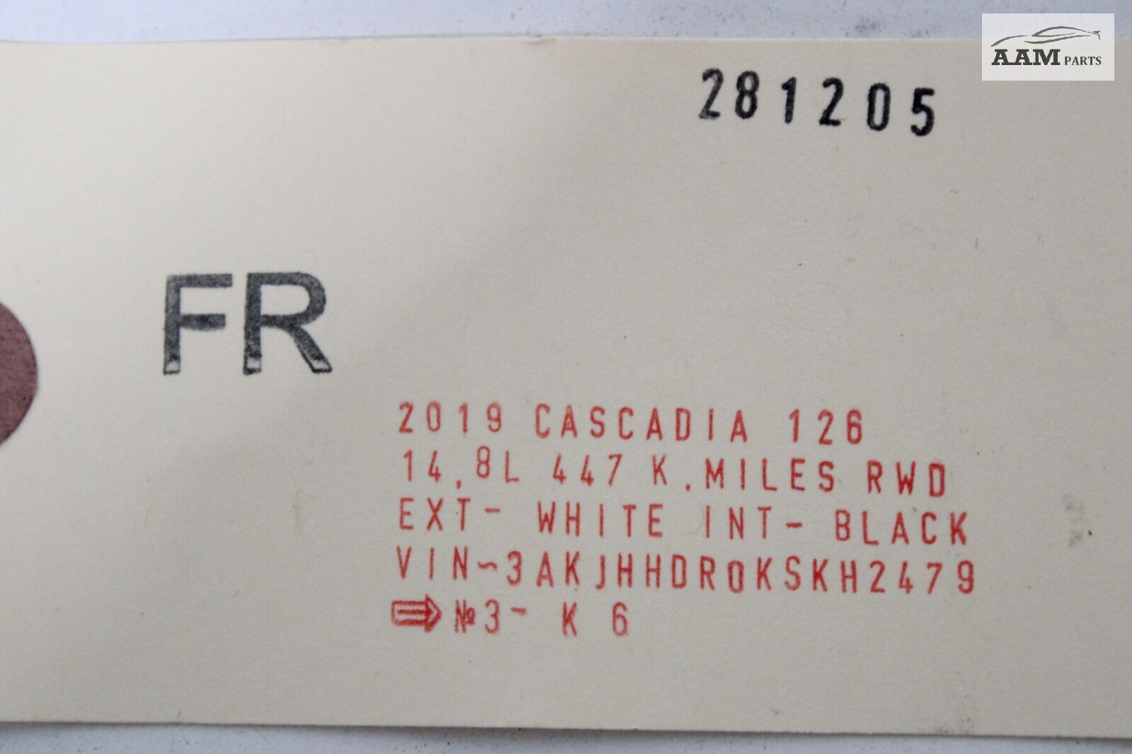 2018-2024 FREIGHTLINER CASCADIA FRONT RIGHT SIDE BUNK NET BELT RECEIVER OEM