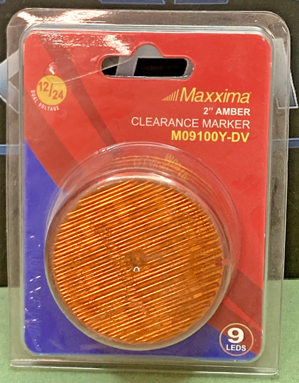New Genuine Maxxima M09100Y-DV Clearance Marker Light Amber 2″