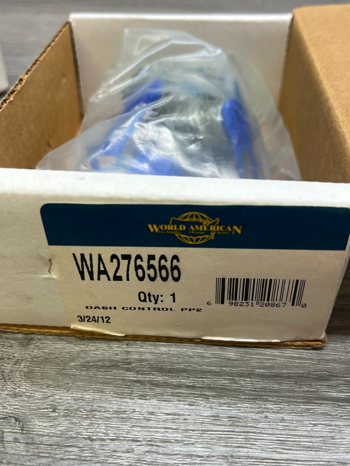 World American WA276566 Dash Control Valve