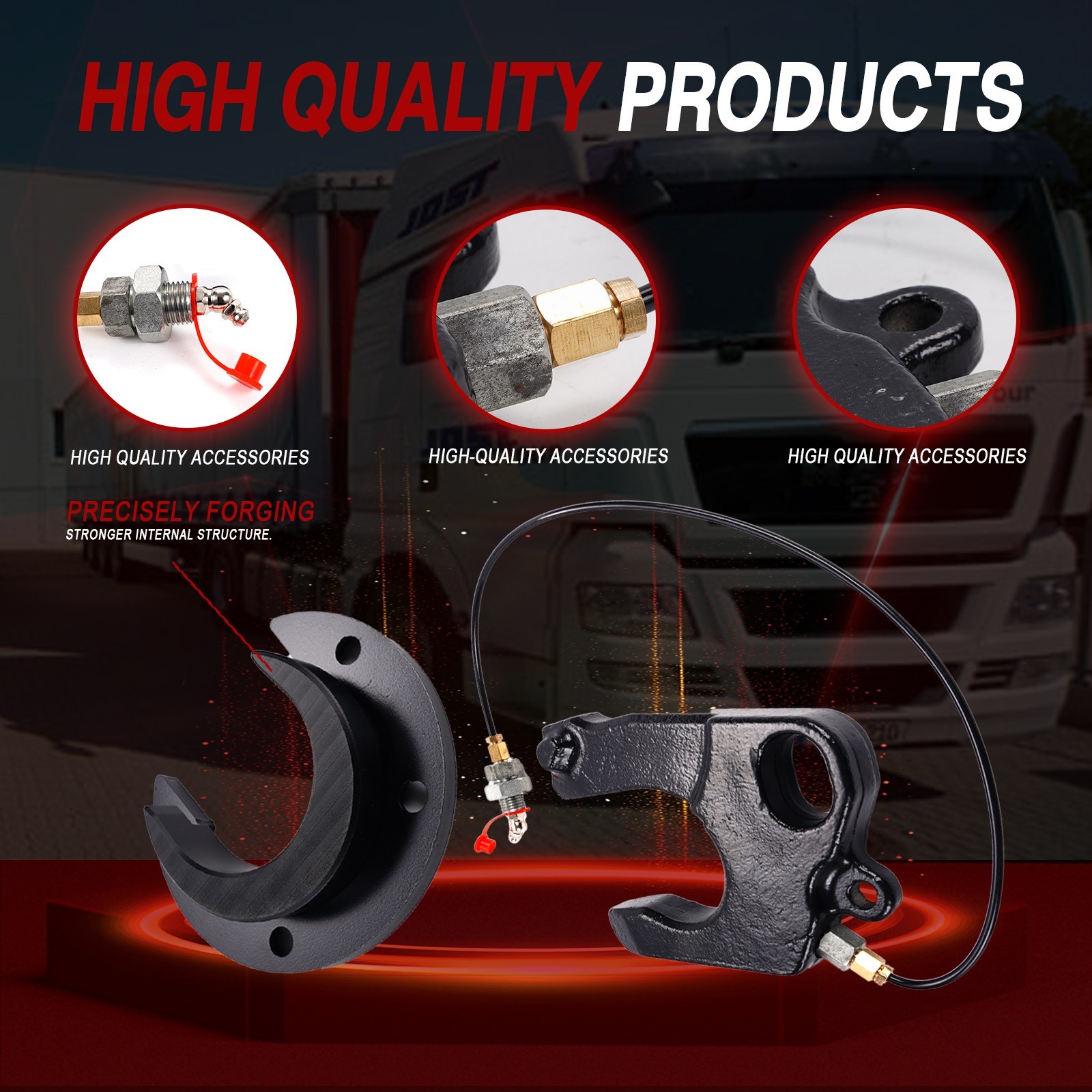 Left Hand Cushion and Lock Jaw Kit Minor Rebuild Kit Fit For Jost 5TH WHEEL