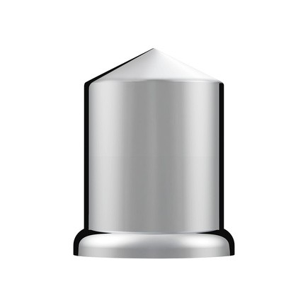 United Pacific 10068P Wheel Lug Nut Cover Set 3/4″ X 1.5″, Chrome, Plastic, Poin
