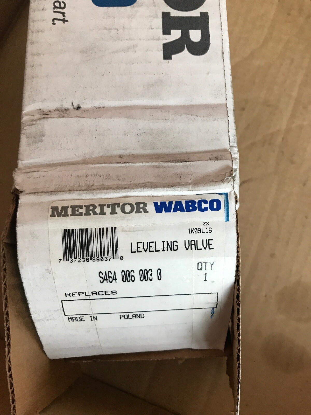 S464-006-003-0, S6460060030 New OEM Meritor Wabco Leveling Valve