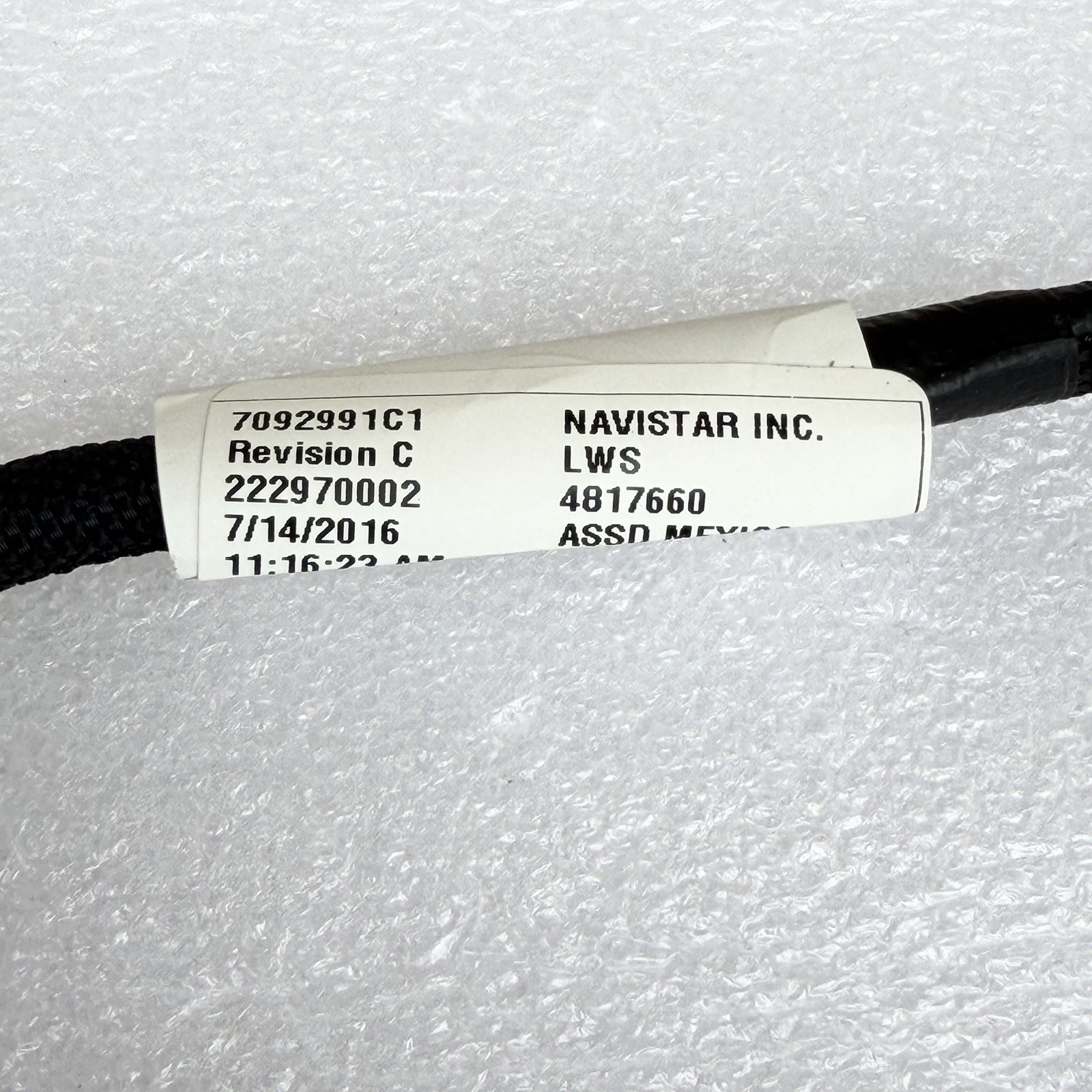 Navistar 7092991C1 Diesel IPR Valve Pigtail Connector/ Wiring Harness