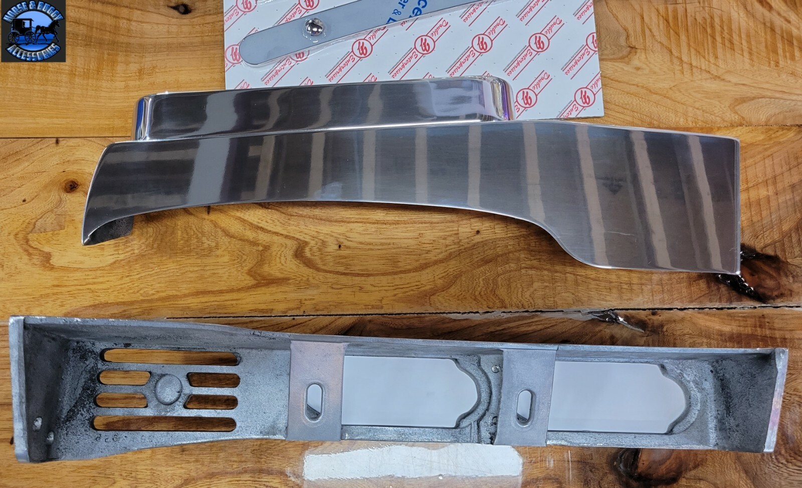 Peterbilt 379 359 front jj fender bracket polished aluminum USA made 009-02-379