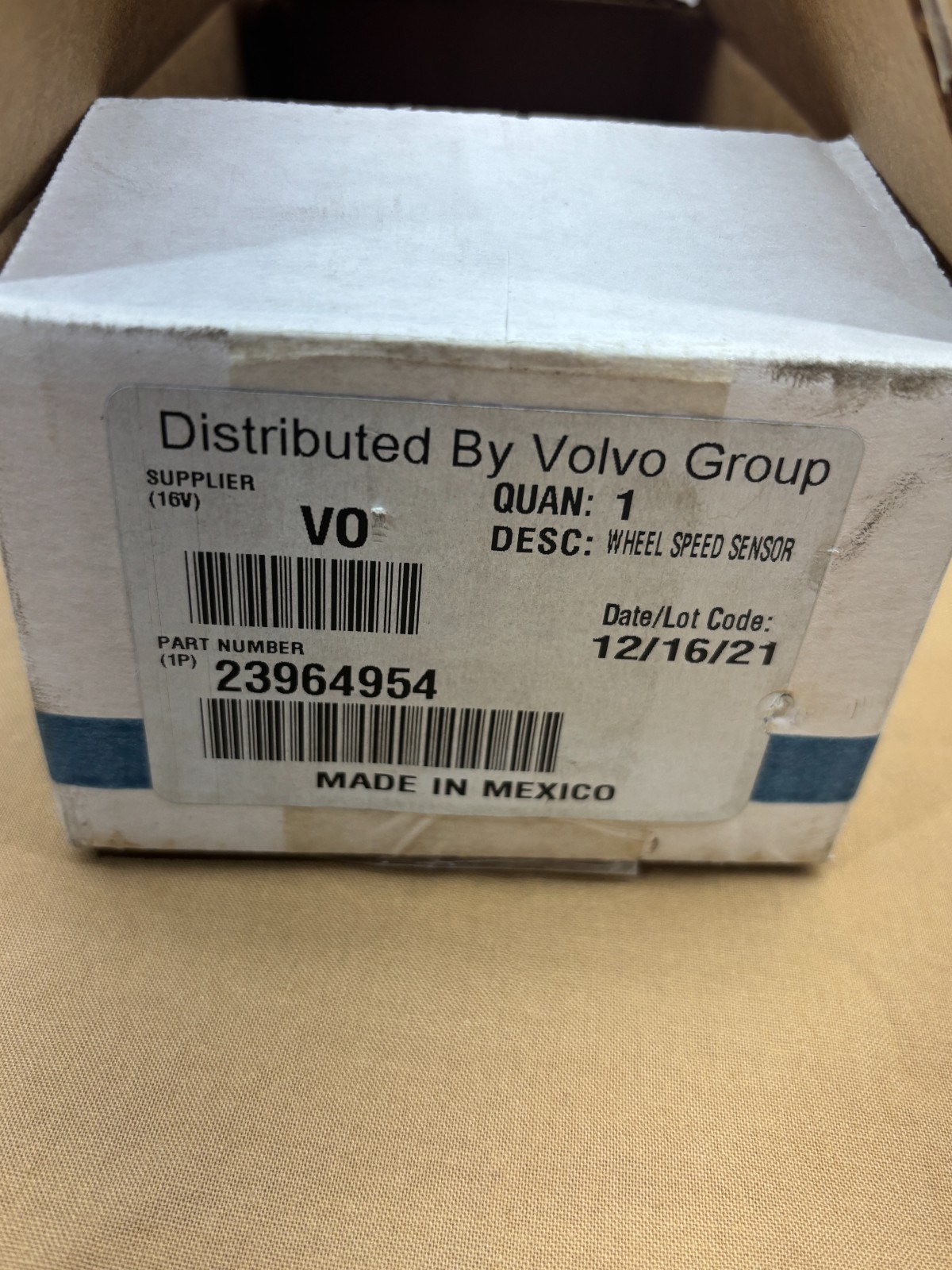 Genuine OEM Volvo 23964954 Replacement ABS Wheel Speed Sensor