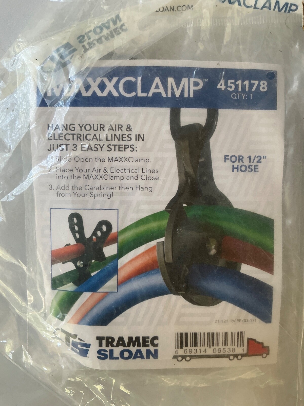Tramec Sloan 451743 20″ Tender Kit with Carabineer. Spring Sleeve 1/2″ MaxxClamp