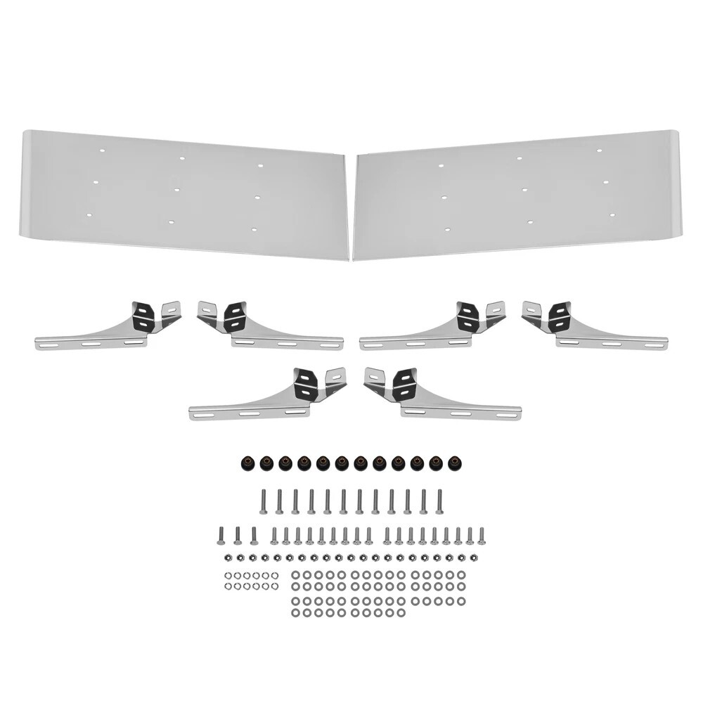 For Kenworth W900B/ W900L/W900S 84-98 13″ Drop Visor Flat Windshield Silvery