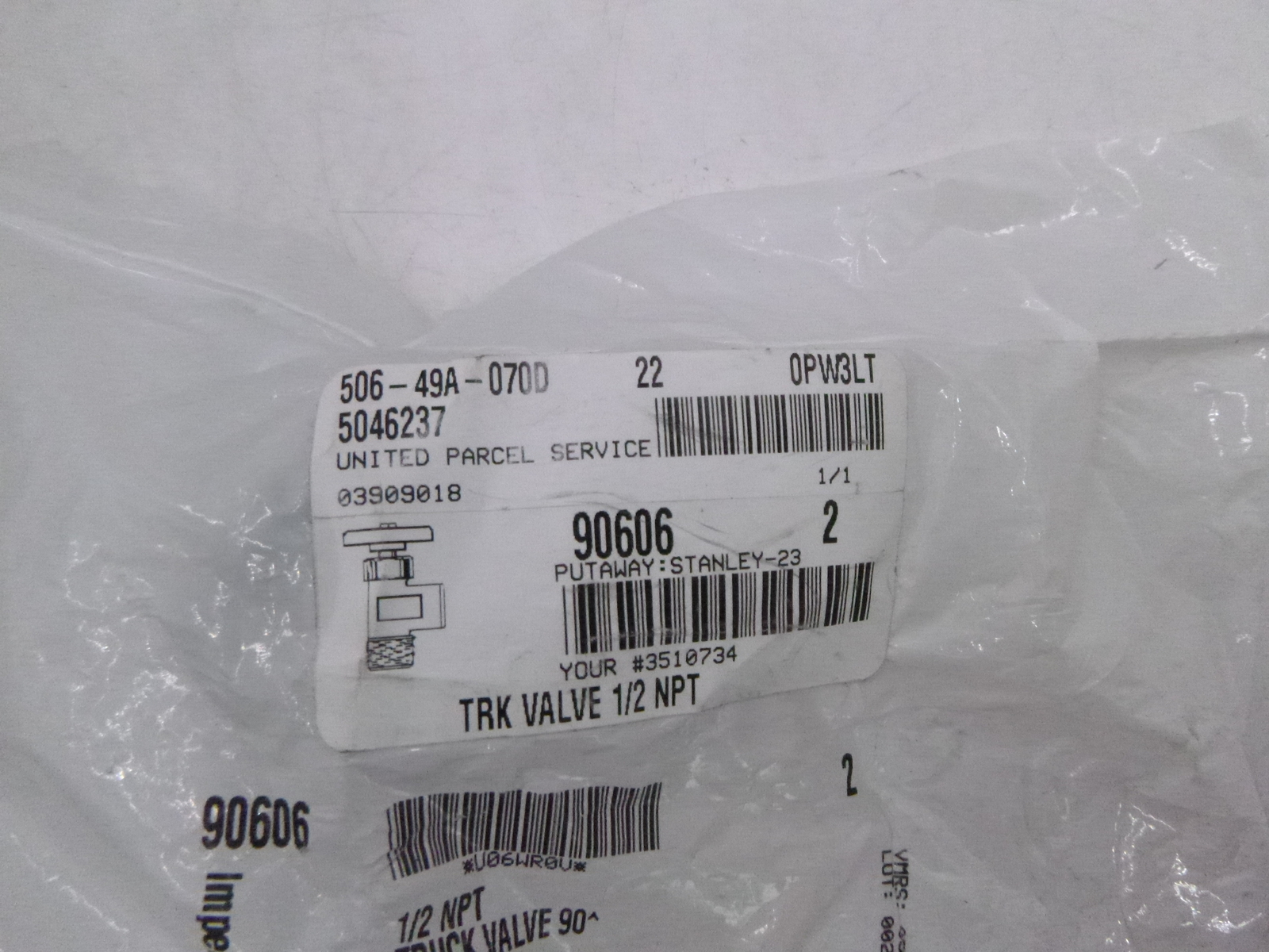 2 Pack Imperial Supplies 1/2 NPT Truck Valve 90°