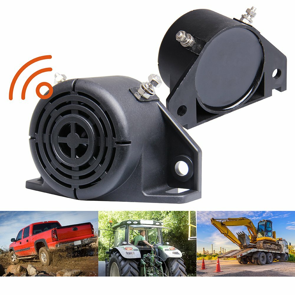 Universal Backup Warning Alarm 102dB Beeper Construction For Truck Heavy Vehicle