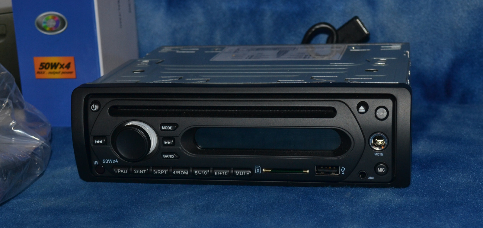 CUSTOM RADIO CORP RADIO 1DIN BUS MEDIA PLAYER REMOTE USB SD DVD 50WX4