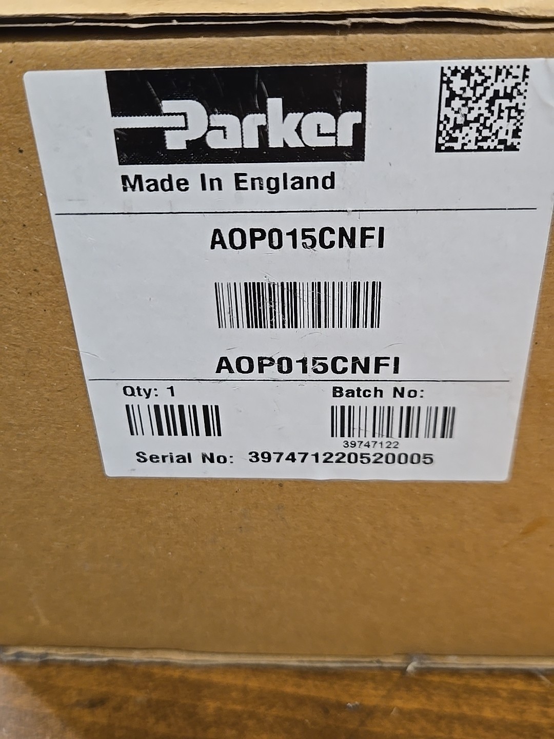 Parker Hannifin AOP015CFNI Line Filter With Extra Filters