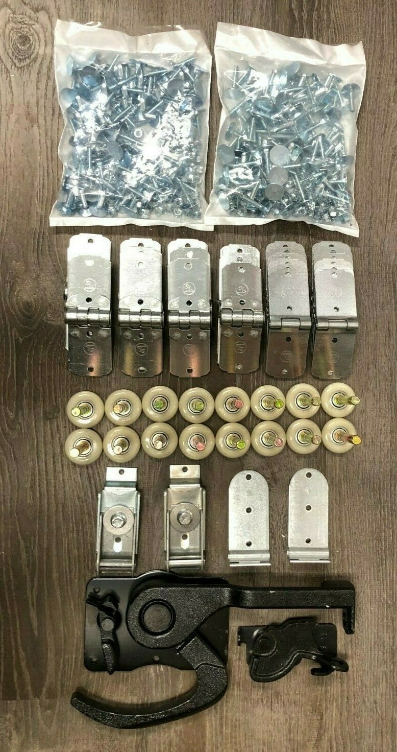 46 Piece TODCO Style Trailer Roll Up Door Hardware Kit- 2″Rollers- Lock & Keeper