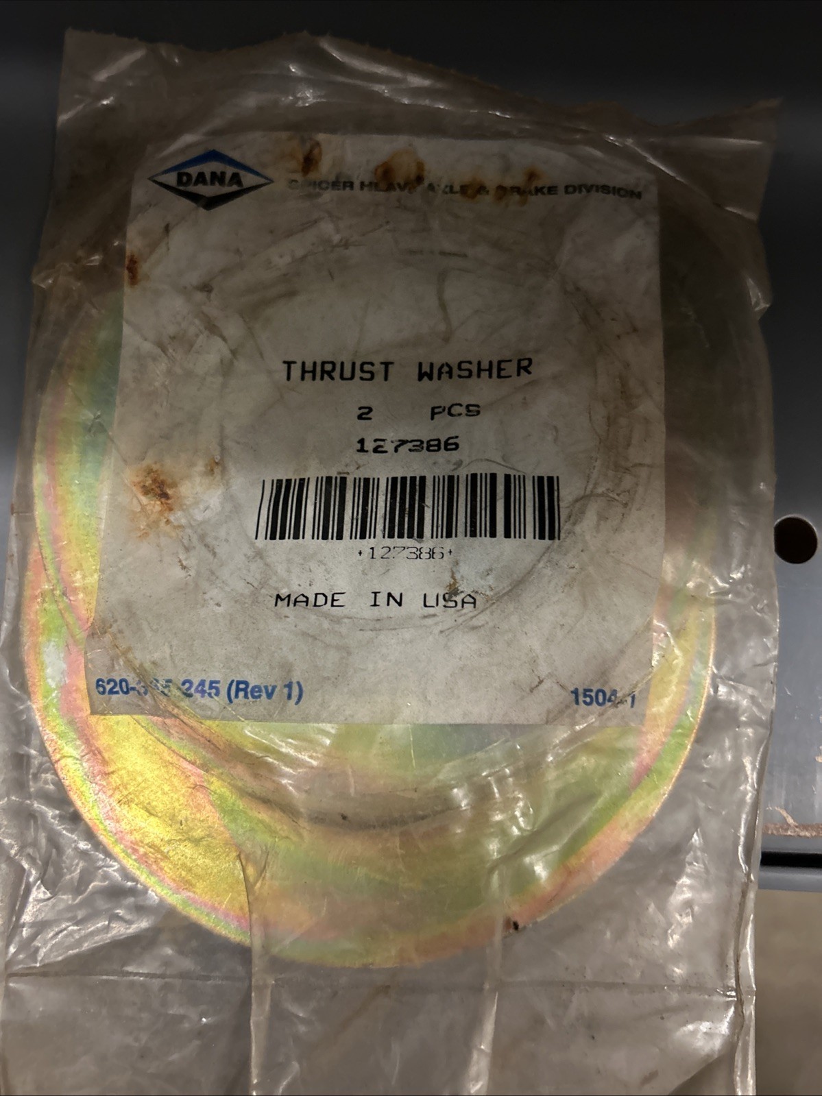127386 New Eaton Dana Spicer THRUST WASHER – OEM 2pcs