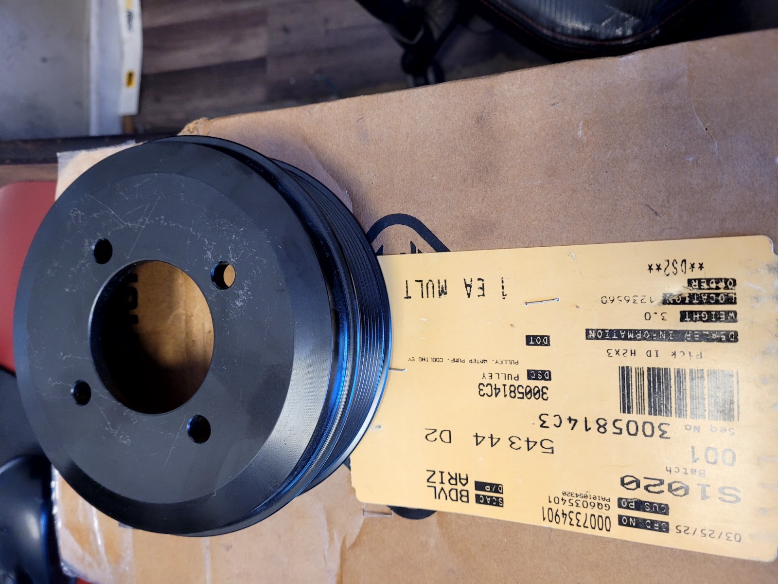NEW OEM NAVISTAR PDC PULLEY WATER PUMP 3005814C3 ( F1-4C)