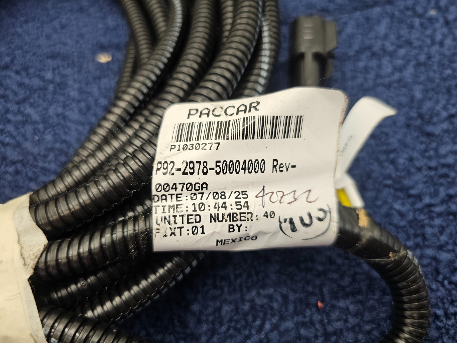 PACCAR P92-2978-5004000 WIRE-JUMPER C FLOOD LIGHT Wiring Harness