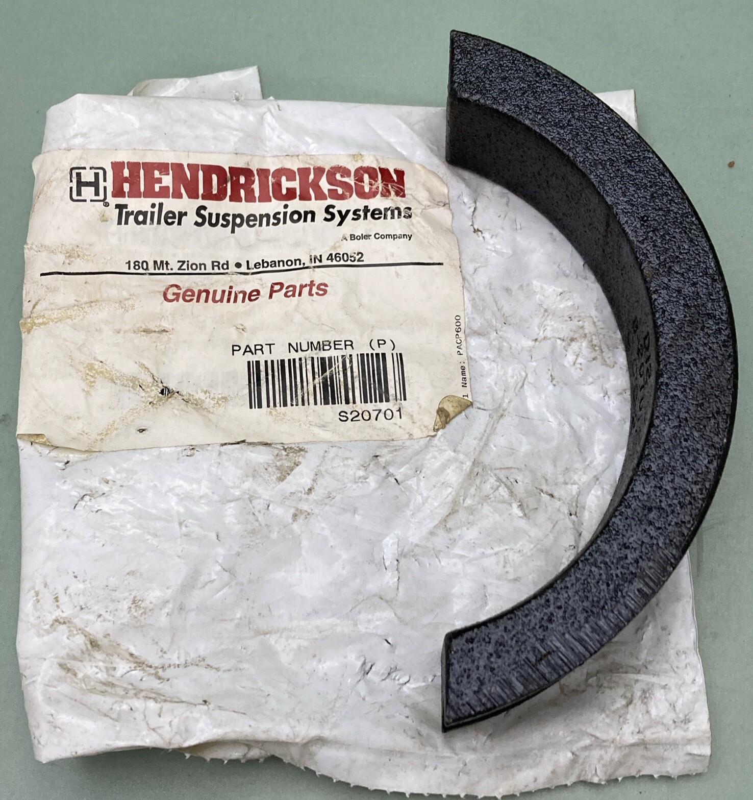 NEW GENUINE HENDRICKSON S20701 Axle Hub Spacer