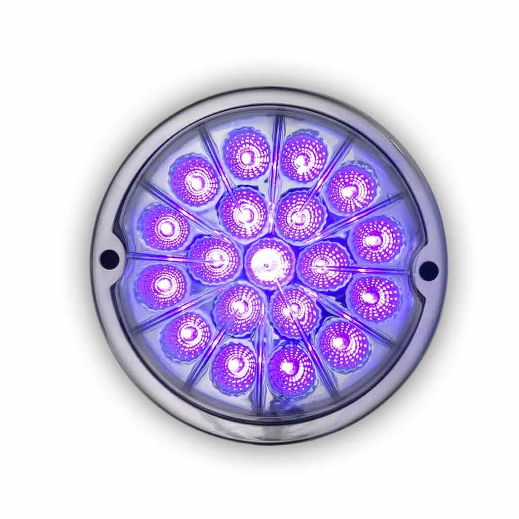 Amber Clearance & Marker to Purple Auxiliary Watermelon LED Light – 19 Diodes