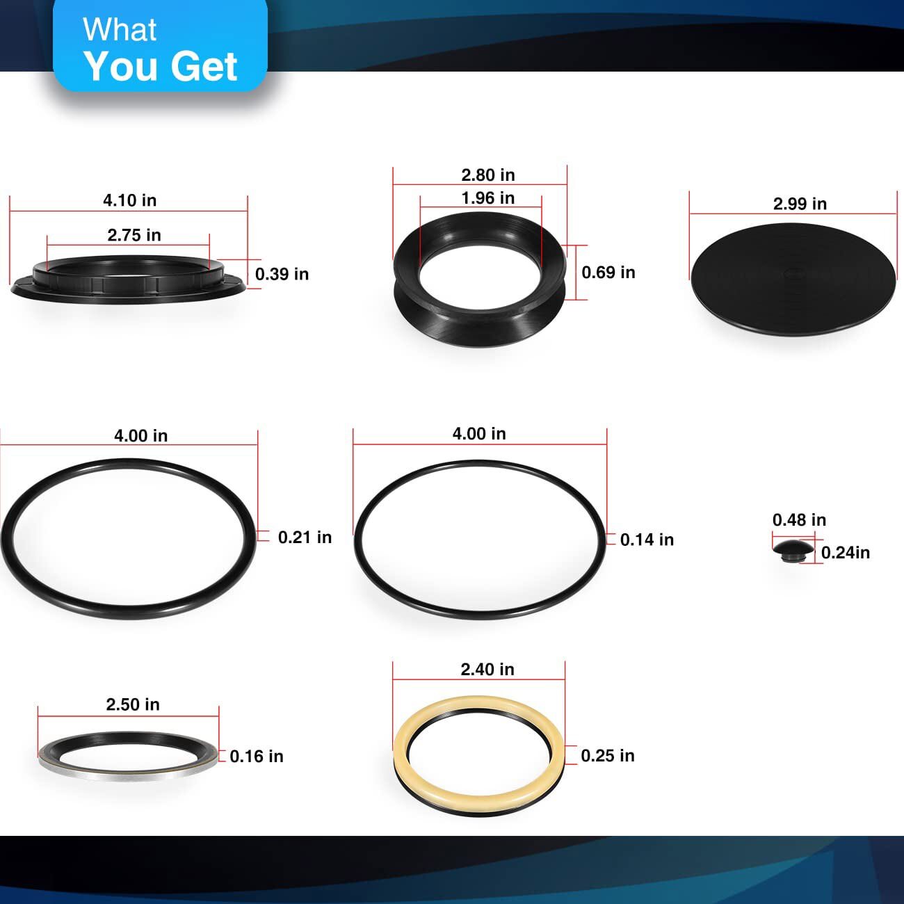 5545741/5544881 Sector Shaft Seal Kit for Sheppard M100 M90 Power Steering Gear