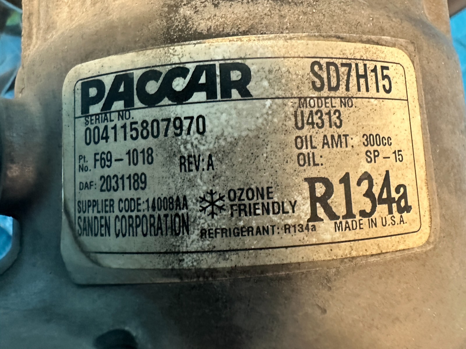 OEM Kenworth T680 Paccar MX-13 Engine AC Compressor 2020