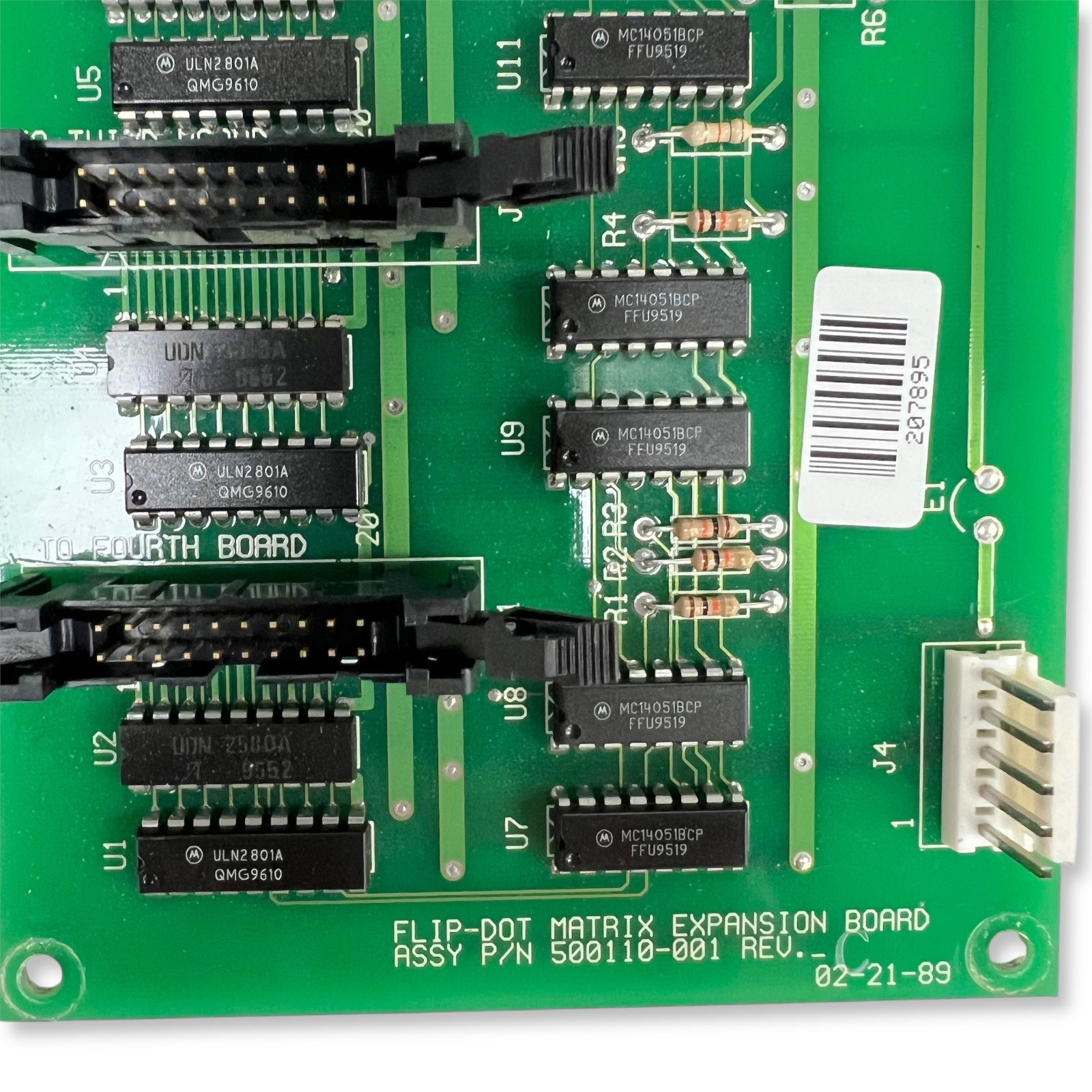 Luminator Mark IV Flip Dot Matrix Expansion Board PCB 500110-001 REV C