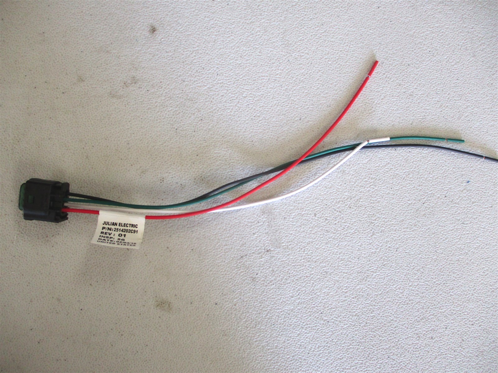 2514202C92 OEM INTERNATIONAL WIRING PIGTAIL FOR 4051001C1 AC SENSOR 2514202C91