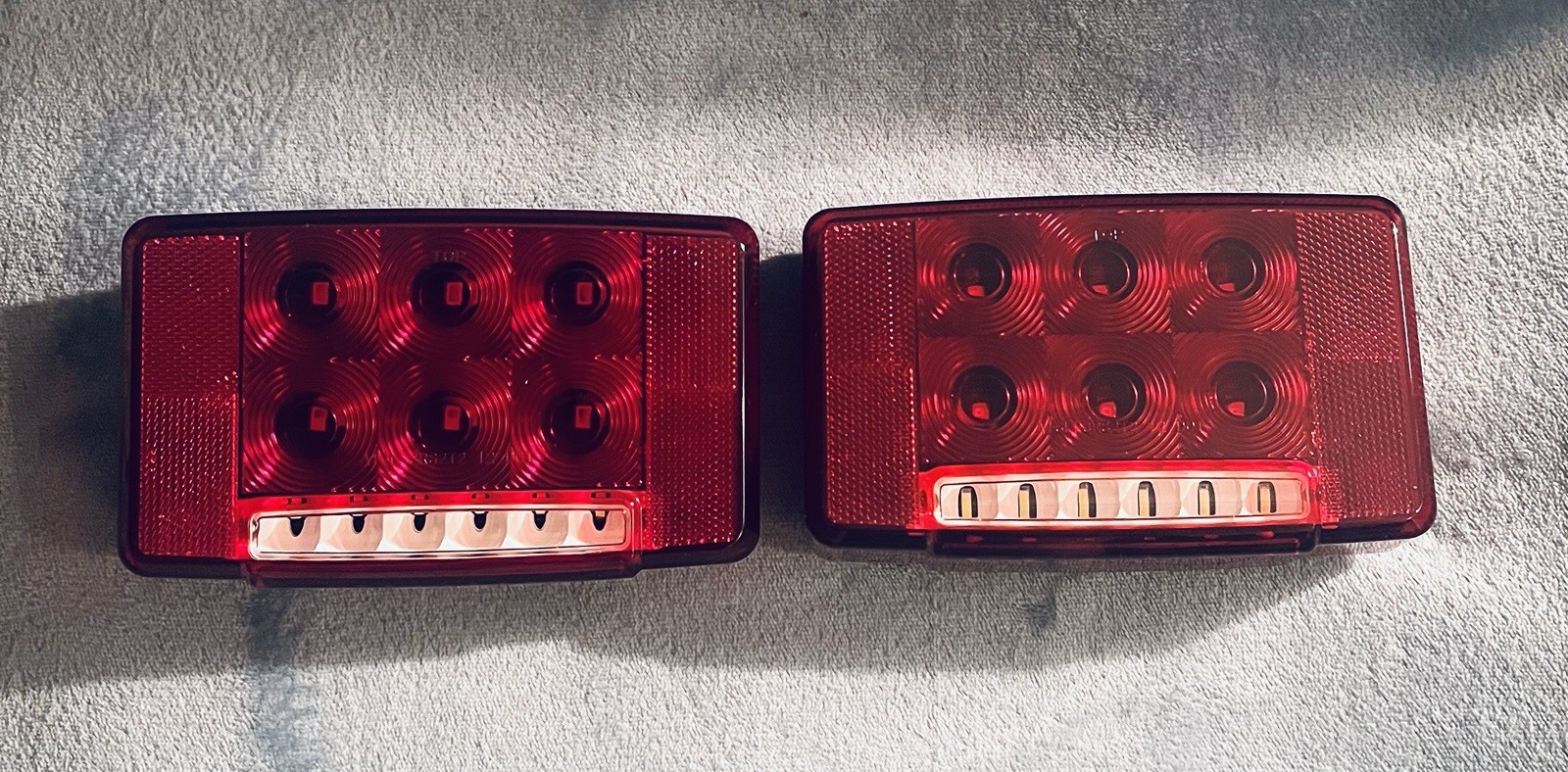 Rectangle LED Combination Light for Commercial Trucks Like Prostar, 7000 Series