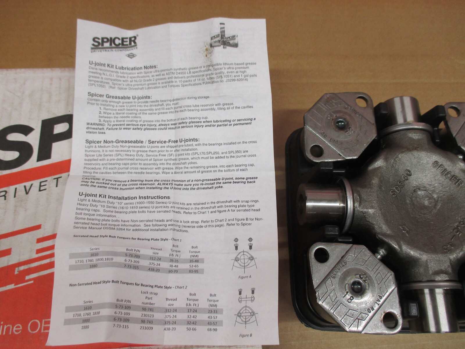 5281X SPICER U-JOINT KIT 1810 DANA TRUCK PARTS NEW