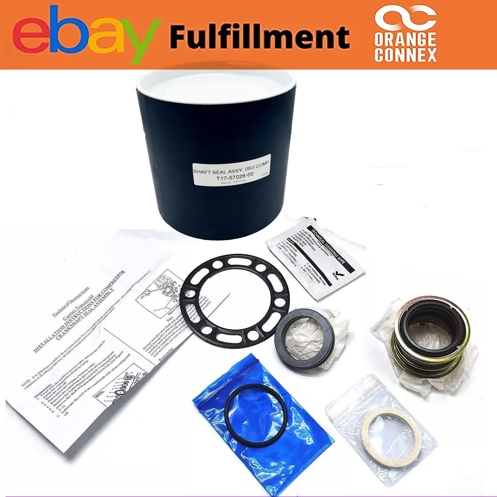 NEW Shaft Seal Kit Fits 17-44770-00 for Carrier 05G Transicold 17-57026-00