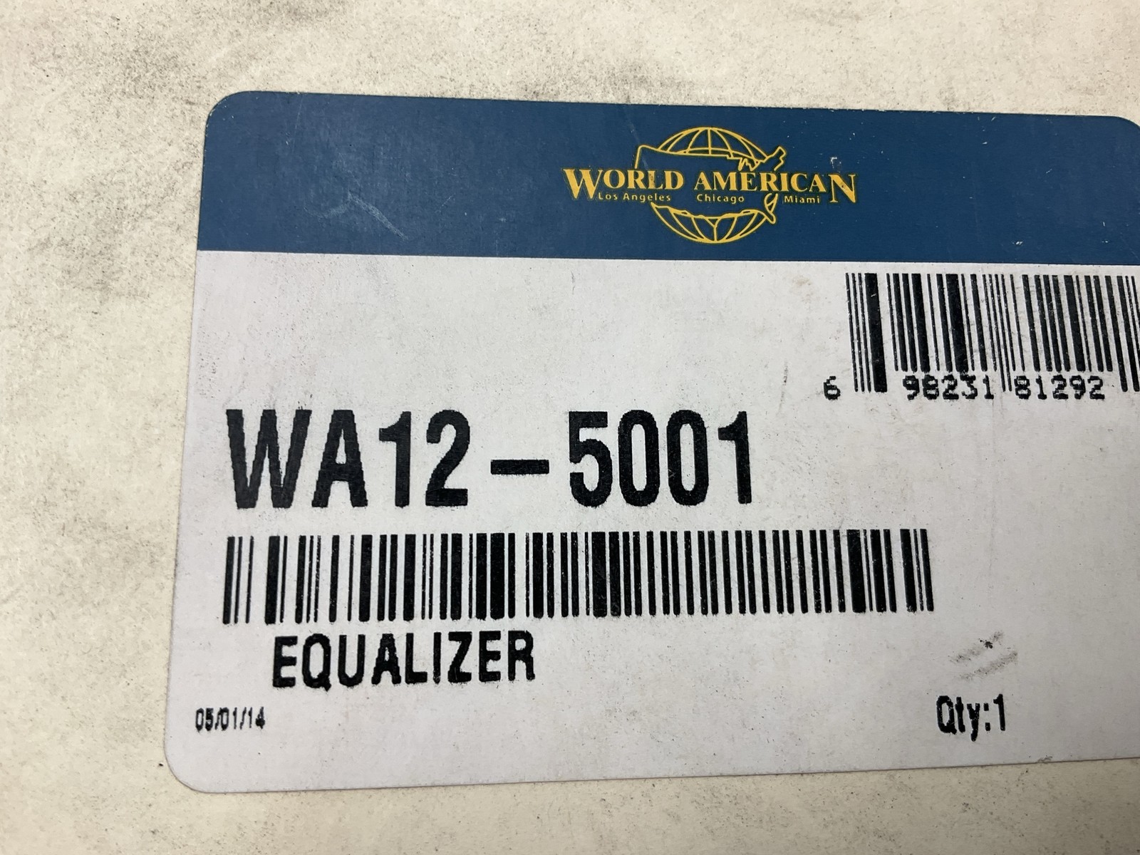 World American WA12-5001 Suspension Equalizer For Reyco, # 9120-01, 9524-01