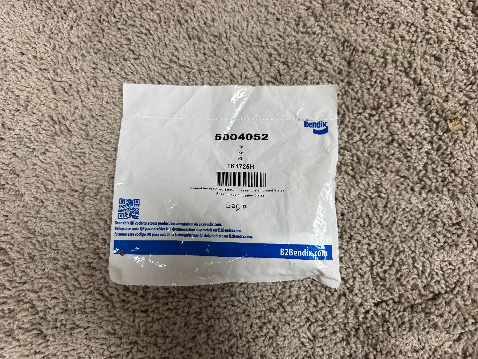Genuine Bendix Delivery Check Valve Kit – 5004052