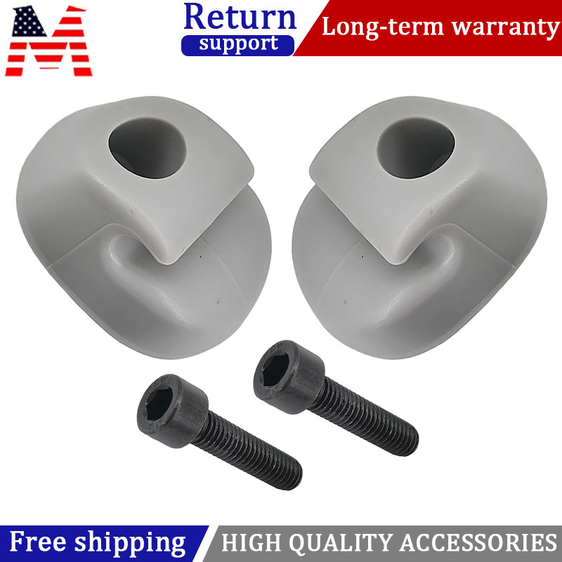 2x Gray Plastic Sun Visor Mount For Kenworth Peterbilt S16-1023-661 F01377-2