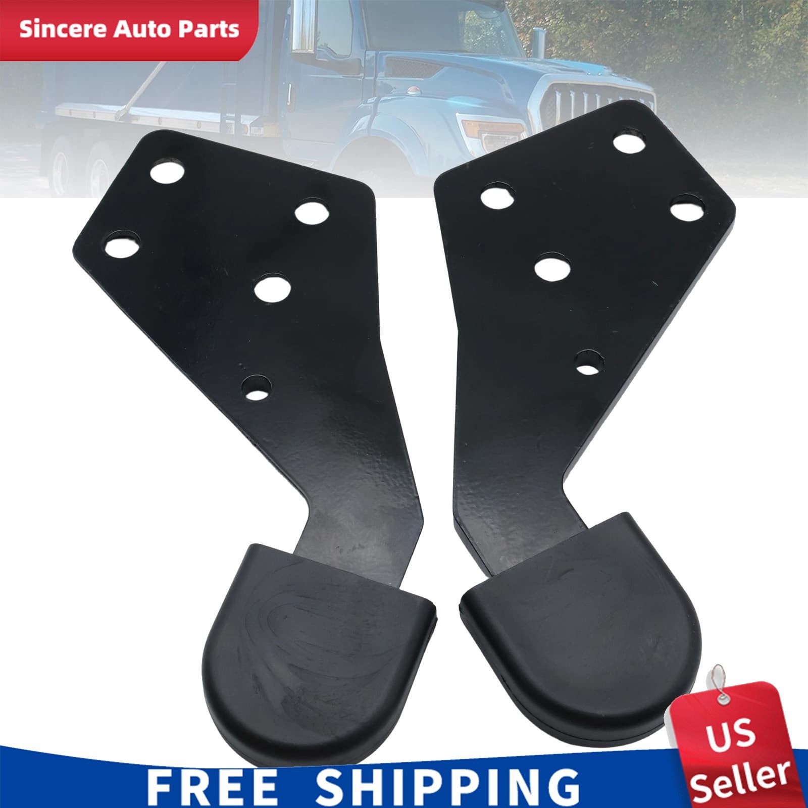 2Pcs For Select International Truck Hood Guide Poly Left+Right HLK2733L HLK2733R