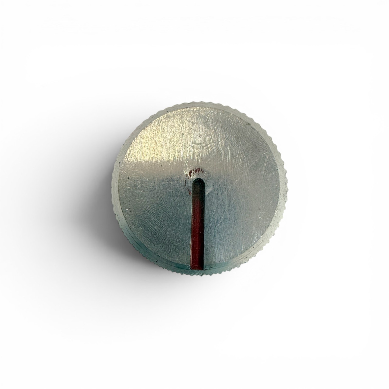 Machined Aluminum Knurled Control Knob Red Indicator