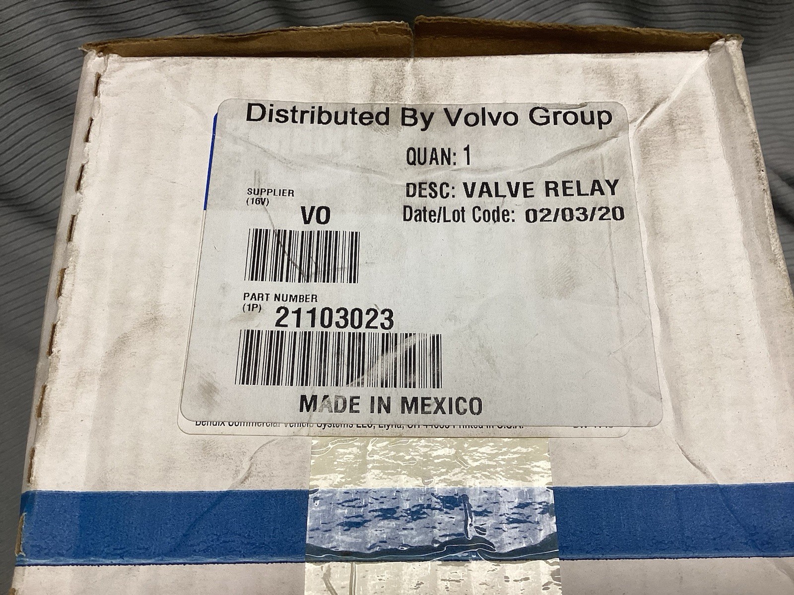 Volvo Truck Bendix 21103023 Relay Valve