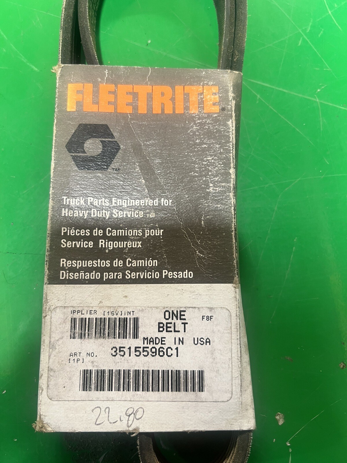 Z11) IH International Genuine OEM Fleetrite Serpentine Belt 3515596C1 SHIPS FREE