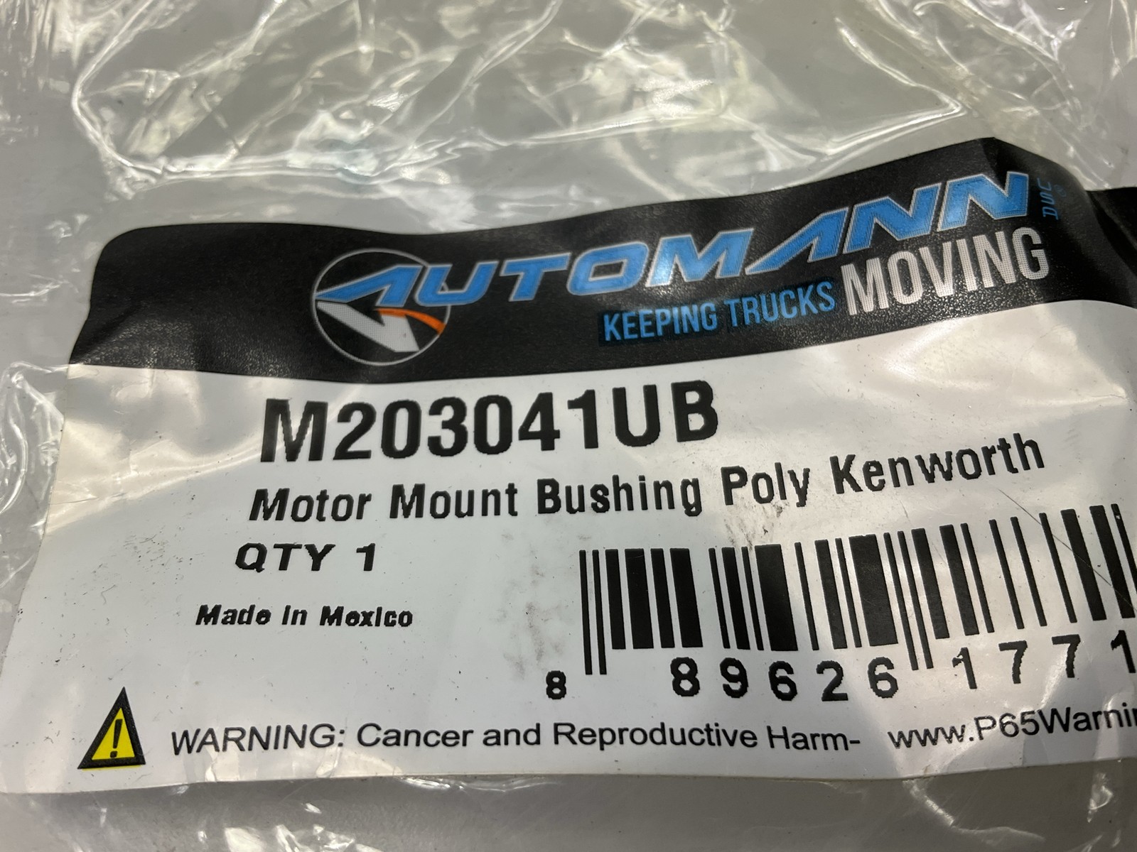 (2) Automann M203041UB Motor Mount Bushing Poly For Kenworth T600 T700 T800 W900