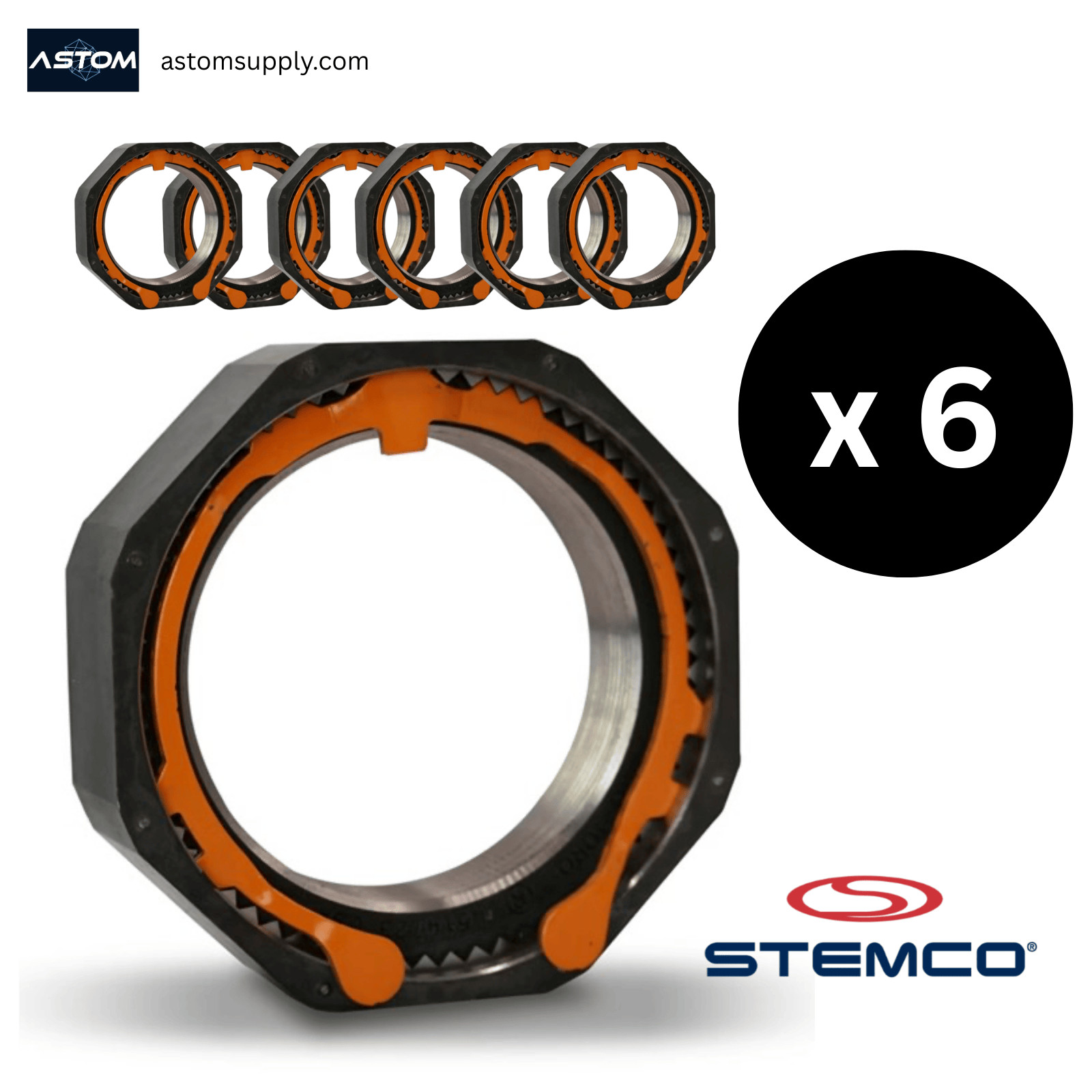 Stemco Pro-Torq 447-4723 Spindle Nut – Pack of 6 | New Openm Box
