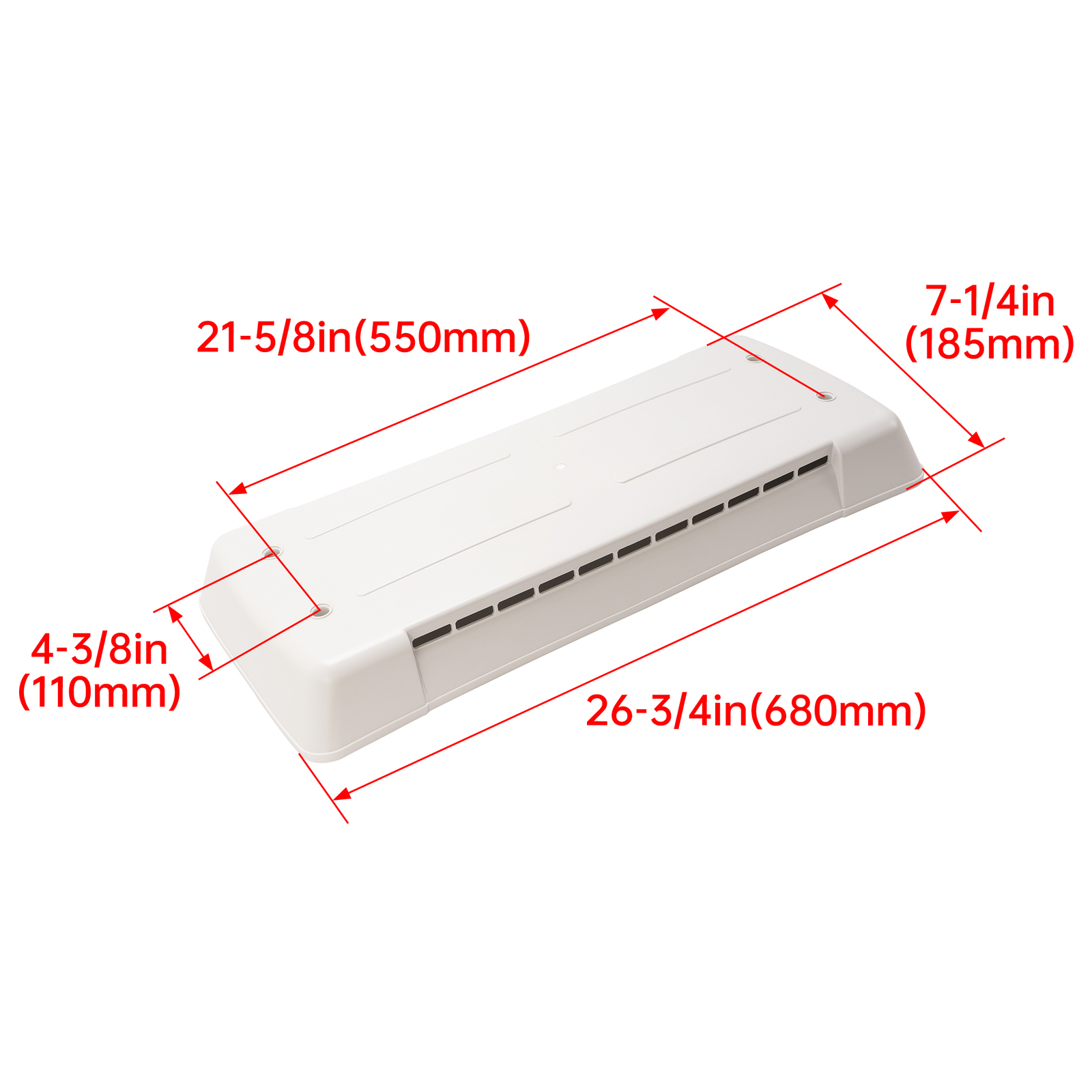 For Dometic Refrigerator Vent Cover RV Roof Lid Trailer Replacement Part #65528