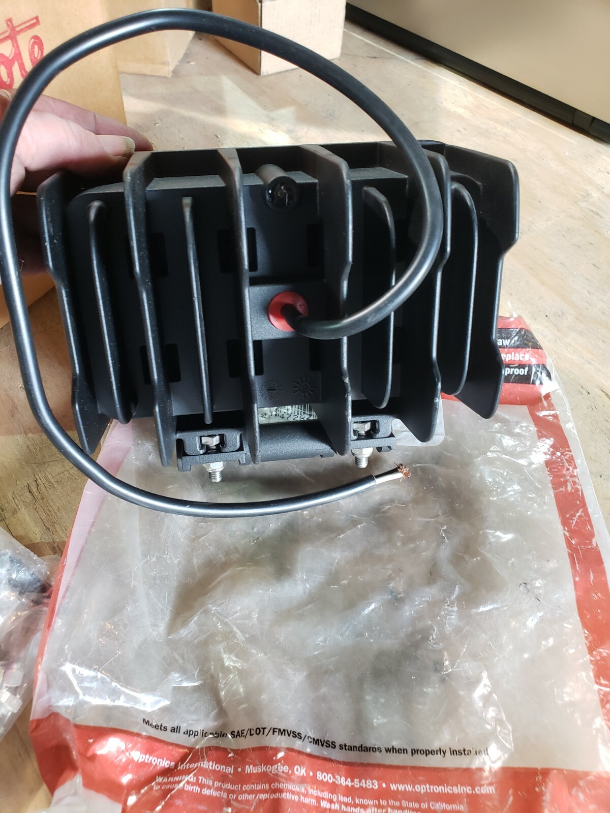Optronics TLL56FBP Rectangular LED Work Light Flood Beam 12-24V
