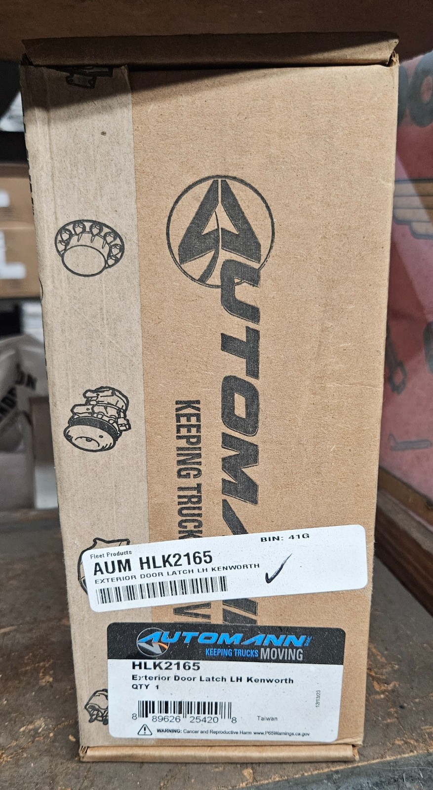 Automann HLK2165 Kenworth Exterior Door Latch L/H (AUM)