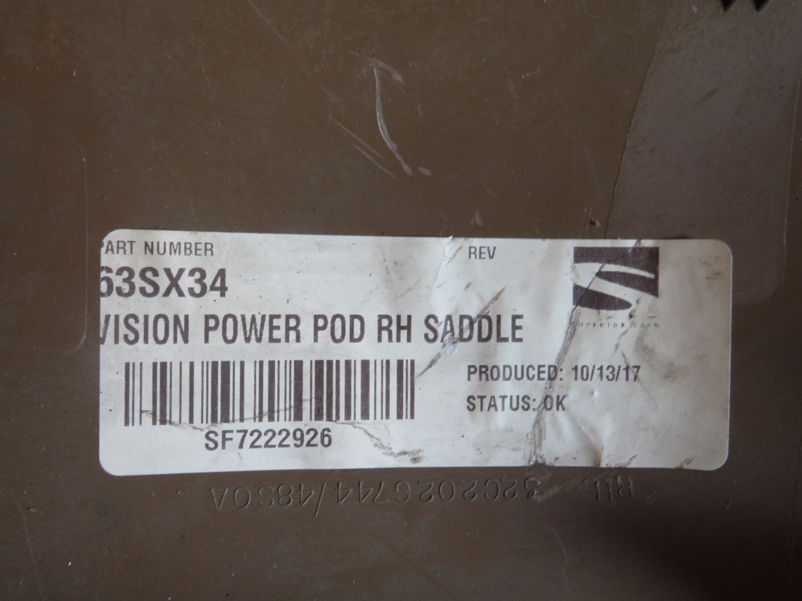 Mack Truck 63SX34 Holder, Switch RIGHT PASSENGER RH ) VISION POWER POD