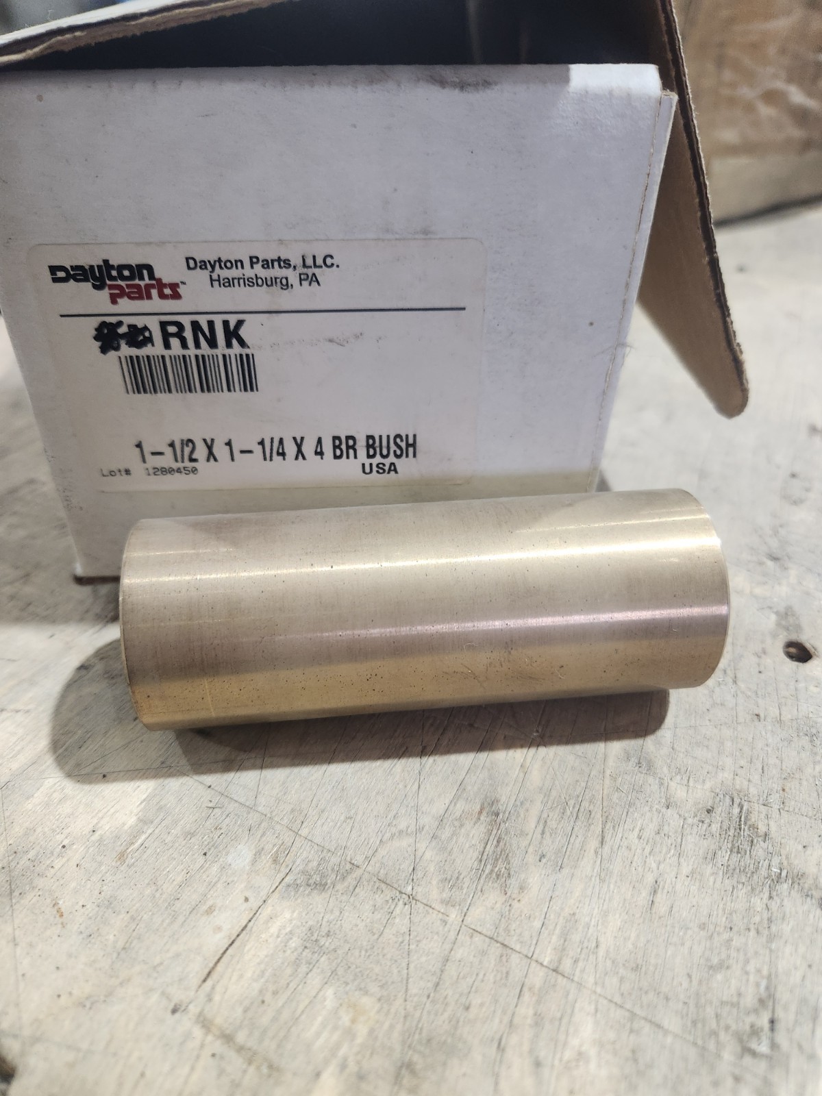 Qty 3** Dayton RNK Bronze Bushing 1-1/2” x 1/4” 4”