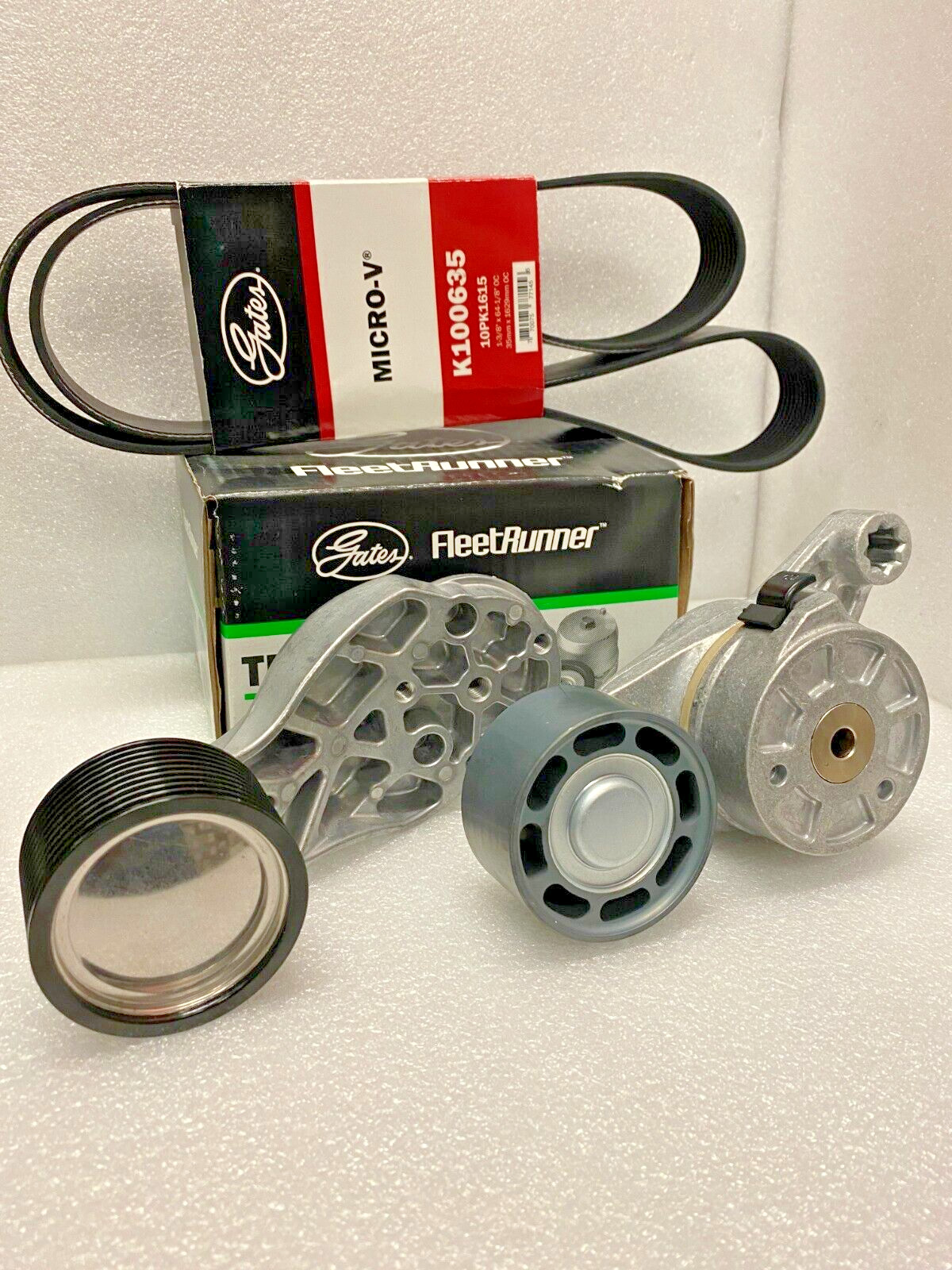 GENUINE GATES Volvo D13 FAN TENSIONER KIT 22696301 22674901 BELT 22690514